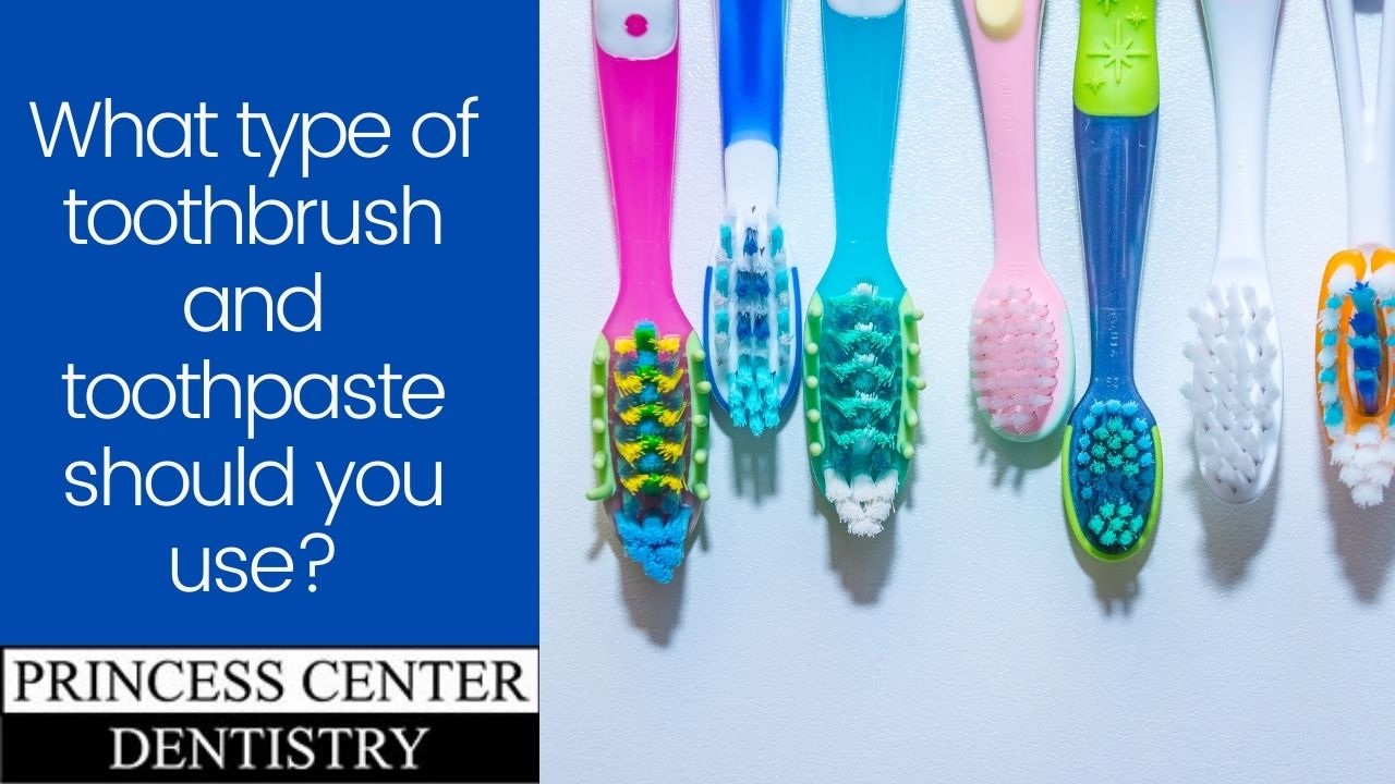 Multiple types of toothbrushes
